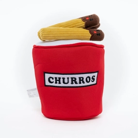 Hey Cuzzies Interactive Hide N Seek Churros Bucket Dog Toy dog harness dog training collar dog safety vest dog seatbelt dog ID tag