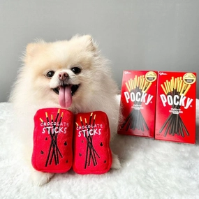 Hey Cuzzies Mini Snackz Choco Pawky Interactive Plush Dog Toy dog harness dog training collar dog safety vest dog seatbelt dog ID tag