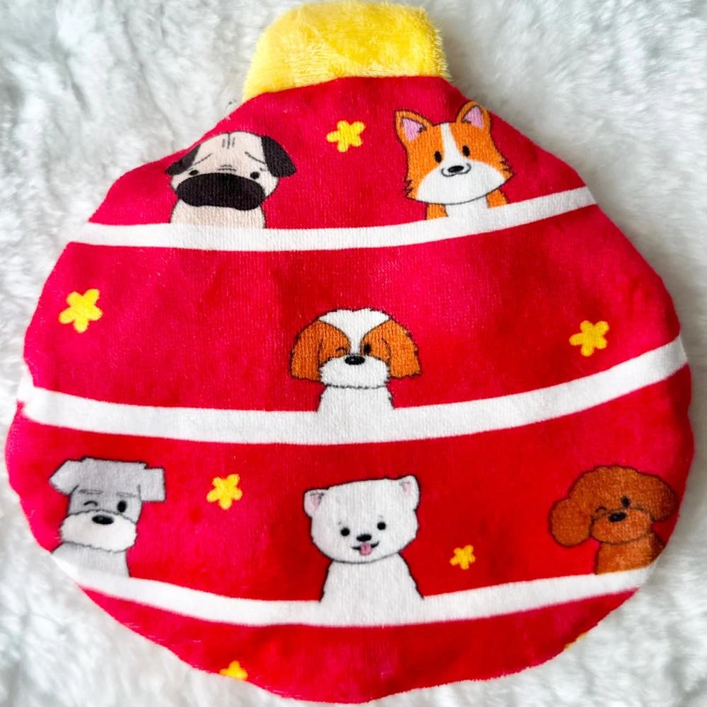 Hey Cuzzies No-Stuffing Cuzzies Christmas Ball Dog Toy cat dry food crunchy cat food fish formula dry cat food adult cat kibble kitten dry food