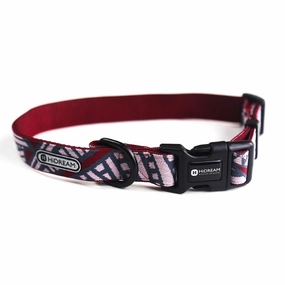 HiDREAM Ancient Castle Adjustable Dog Collar (Berry Red) puppy food dog jerky treats dog dental treats dog chicken strips organic dog food