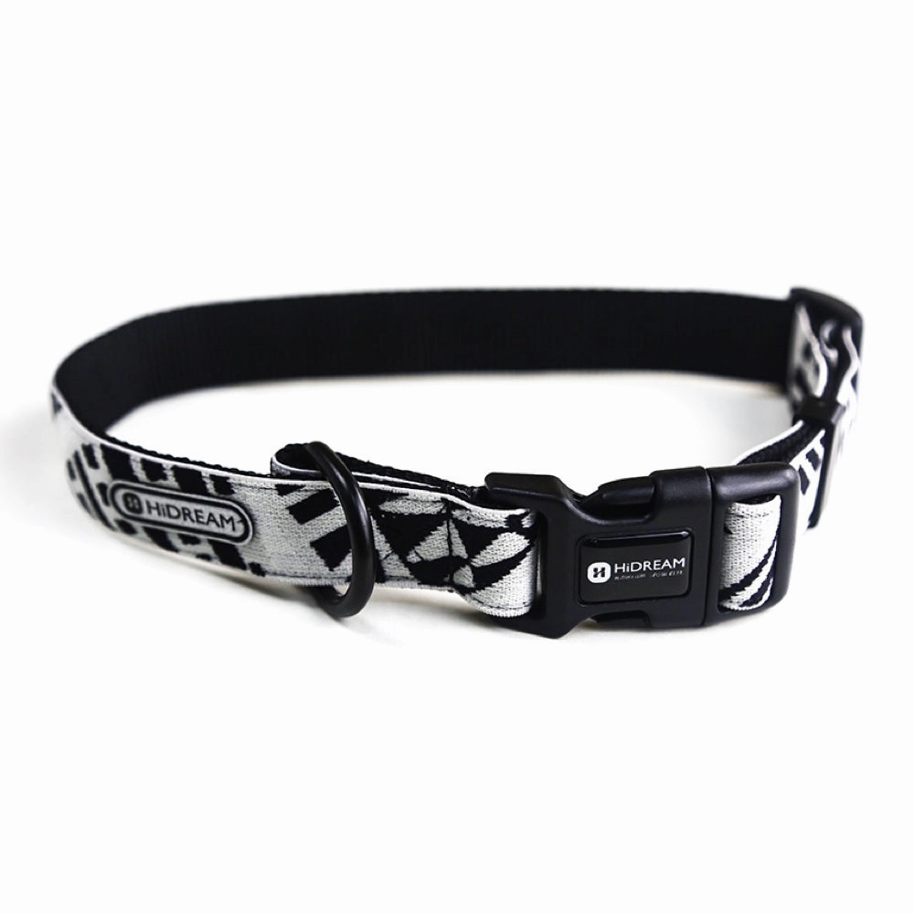 HiDREAM Ancient Castle Adjustable Dog Collar (Rocky White) dog harness dog training collar dog safety vest dog seatbelt dog ID tag