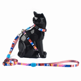 Hidream Profusion Cat H-Harness & Leash Set (Mountain Stamp) cat accessories cat collar cat harness cat backpack cat ID tag