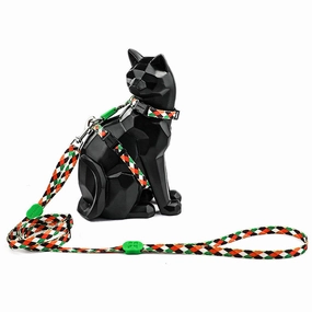Hidream Profusion Cat H-Harness & Leash Set (Pop Art) cat accessories cat collar cat harness cat backpack cat ID tag