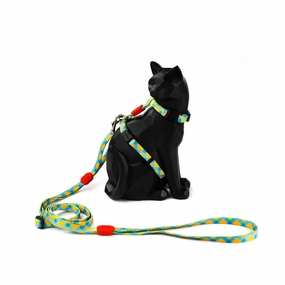 HiDREAM Profusion Cat H-Harness & Leash Set (Sunrise) cat accessories cat collar cat harness cat backpack cat ID tag