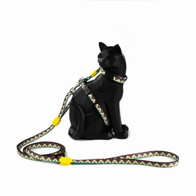 HiDREAM Profusion Cat H-Harness & Leash Set (Totem) cat accessories cat collar cat harness cat backpack cat ID tag