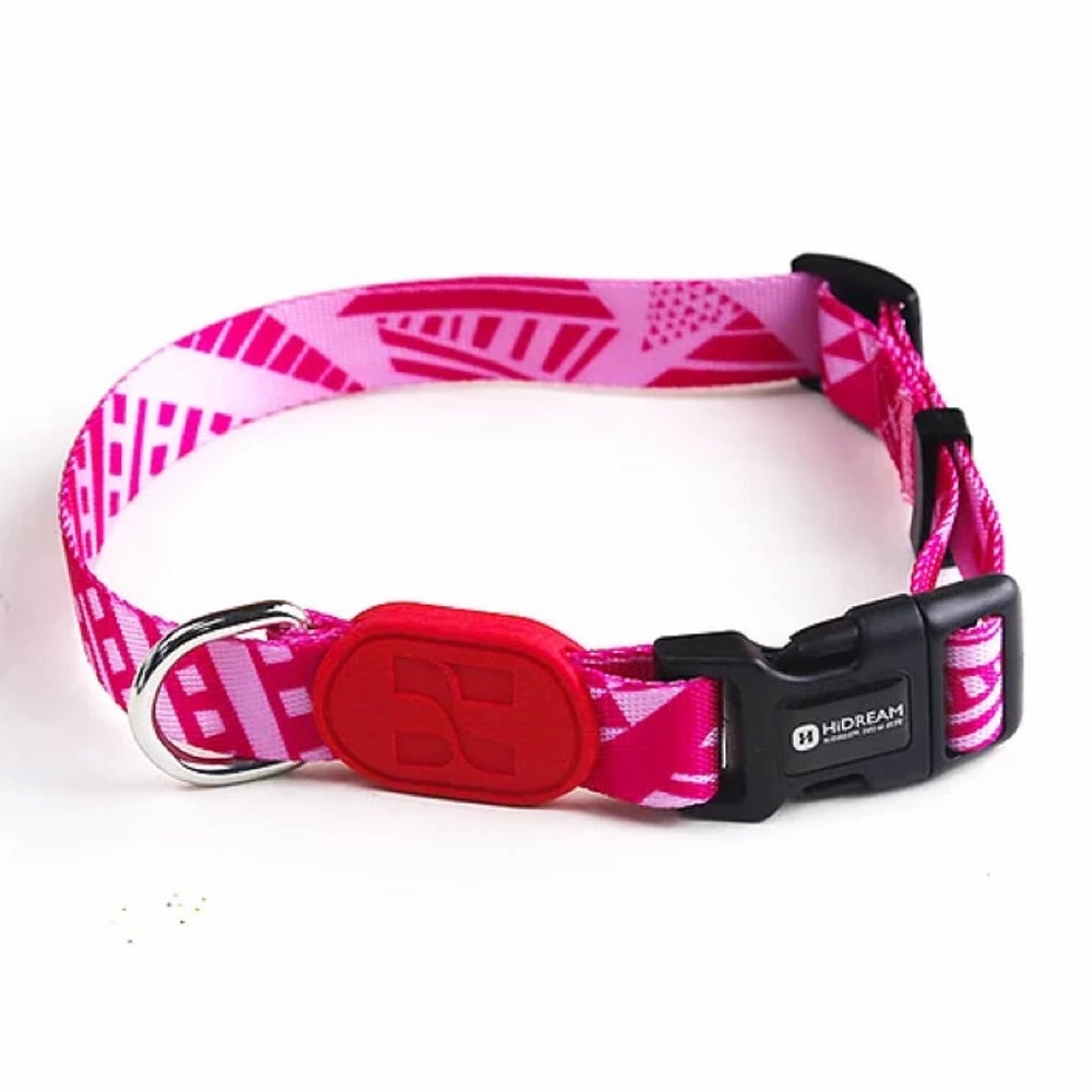 HiDREAM Profusion Upgraded Adjustable Dog Collar (Pinky) dog bones rawhide chew sticks dog jerky bacon bone