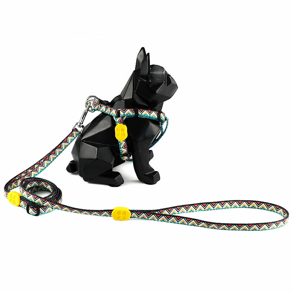 Hidream Profusion Y-Harness & Leash Set For Dogs (Totem) XS dog harness dog training collar dog safety vest dog seatbelt dog ID tag
