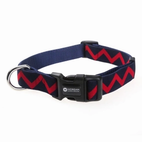 HiDREAM Rainbow Adjustable Dog Collar (Navy Blue) dog bones rawhide chew sticks dog jerky bacon bone