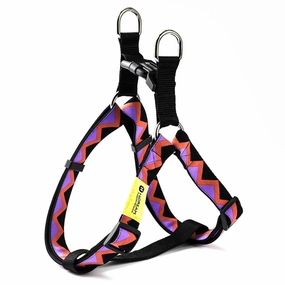 HiDREAM Rainbow Adjustable Dog Y-Harness (Black) dog harness dog training collar dog safety vest dog seatbelt dog ID tag