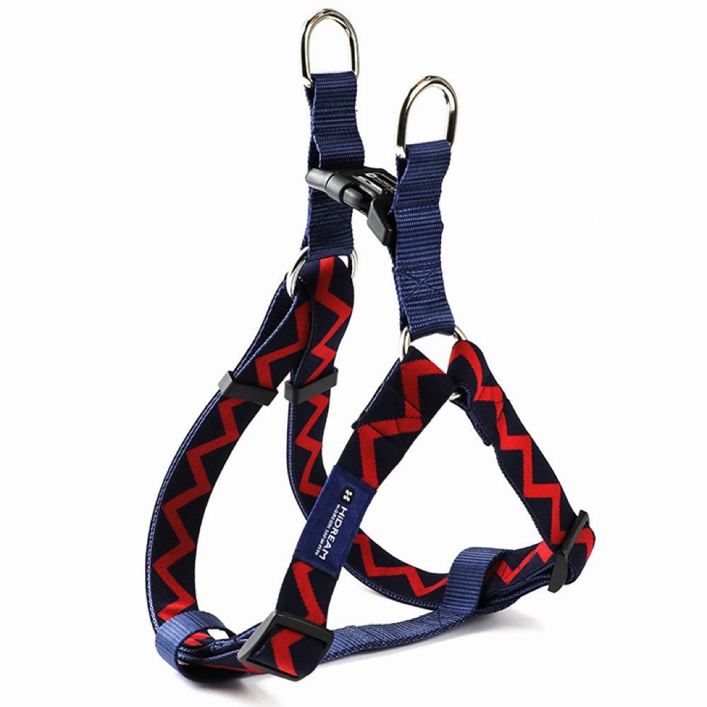 HiDREAM Rainbow Adjustable Dog Y-Harness (Navy Blue) dog harness dog training collar dog safety vest dog seatbelt dog ID tag
