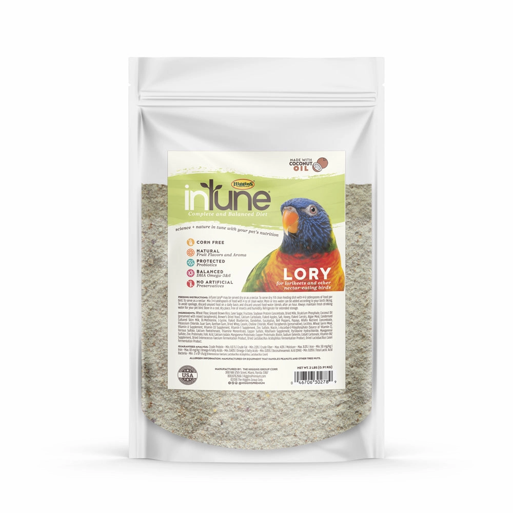 Higgins Intune Lory 2lb cat vitamins cat digestive aid cat immune support cat joint supplement cat skin supplement