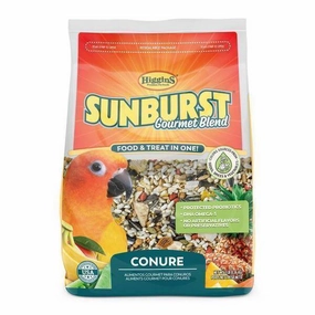 Higgins Sunburst Gourmet Blend Conure 3lb bird cage parrot food bird toys bird perch bird treats
