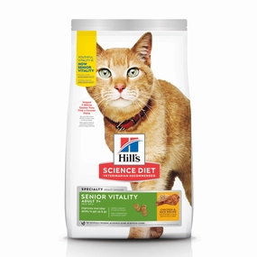 Hill's Science Diet Adult 7  Senior Vitality Chicken & Rice Recipe Dry Cat Food freeze dried dog food raw food for dogs dog freeze meal high protein dog food grain free freeze dog food