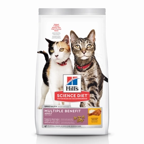 Hill's Science Diet Adult Multiple Benefit Chicken Recipe Dry Cat Food freeze dried dog food raw food for dogs dog freeze meal high protein dog food grain free freeze dog food