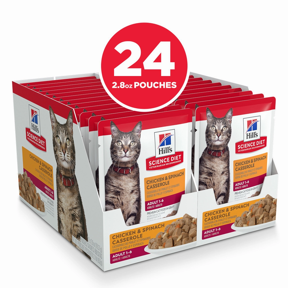 Hill's Science Diet Chicken & Spinach Casserole Adult Wet Cat Food