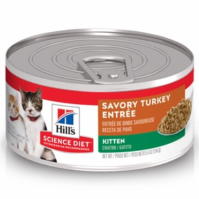 Hill's Science Diet Kitten Savory Turkey Entree Canned Food cat calming diffuser cat stress relief anxiety cat treats cat relaxing spray pet mood aid
