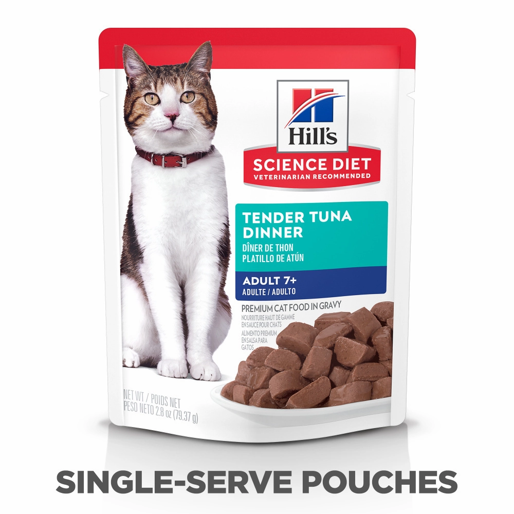 Hill's Science Diet Senior 7  Tender Tuna Dinner Wet Cat Food