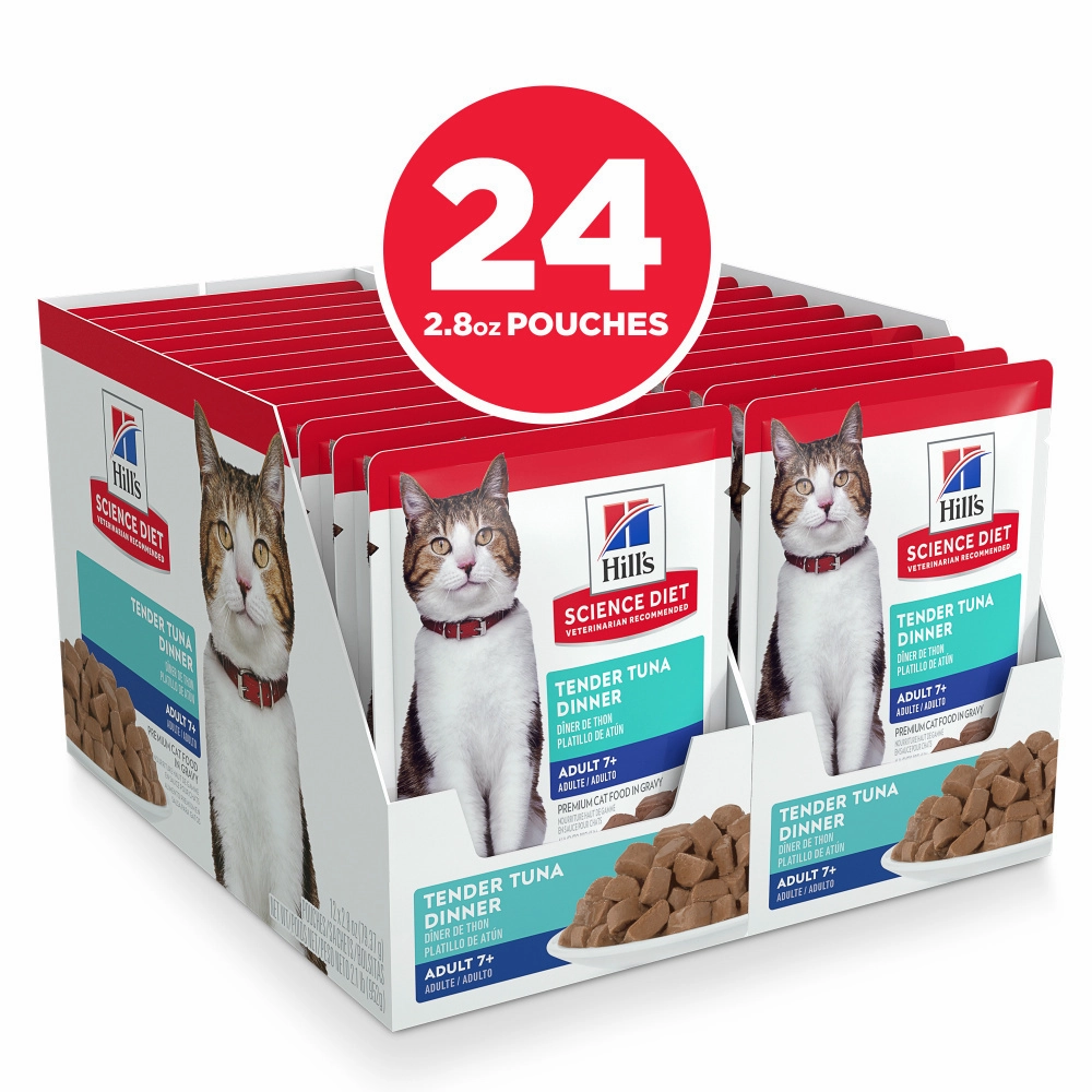 Hill's Science Diet Senior 7  Tender Tuna Dinner Wet Cat Food