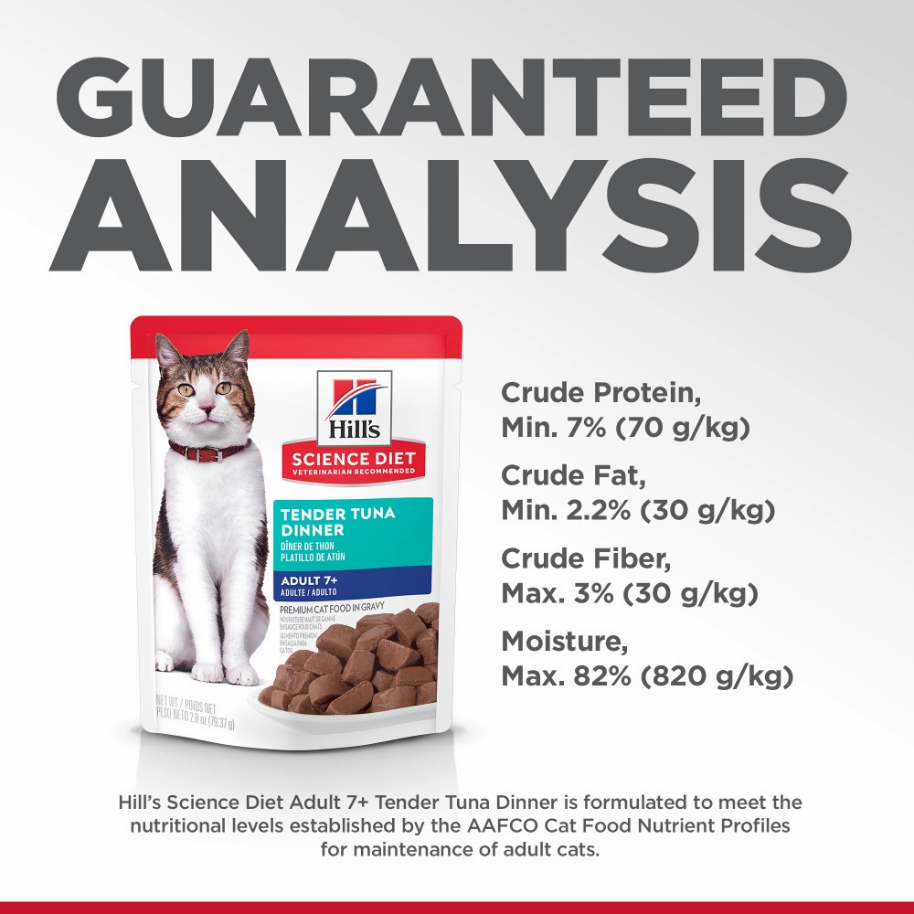 Hill's Science Diet Senior 7  Tender Tuna Dinner Wet Cat Food
