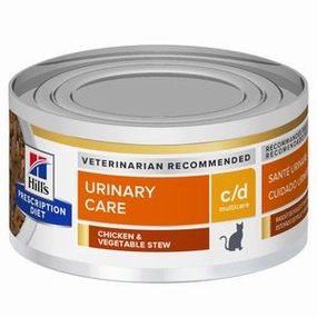 Hills Prescription Diet C/D Multicare Feline Chicken & Vegetable Stew Wet Cat Food cat treats toys for cats cat hair remover cat cleaning supplies cat food bowl