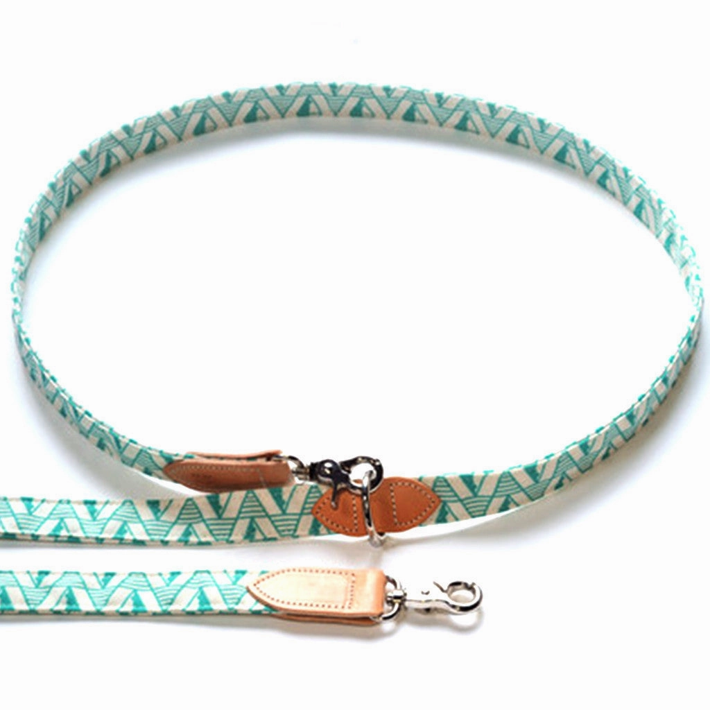 Hiro Wolf Hands-free leash: Geo Green