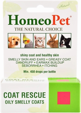 HomeoPet Coat Rescue, 15 mL plush dog toys fluffy dog toy dog cuddle toy dog toy set stuffed toy for dogs