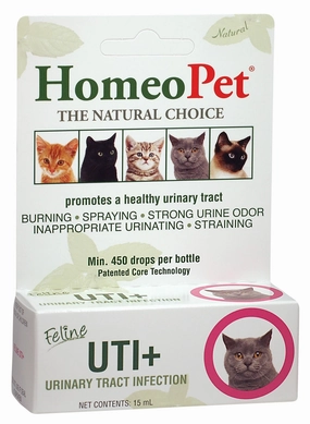 Homeopet Feline UTI  Urinary Supplement for Cats, 15 mL cat grooming cat shampoo cat conditioner cat comb cat grooming glove
