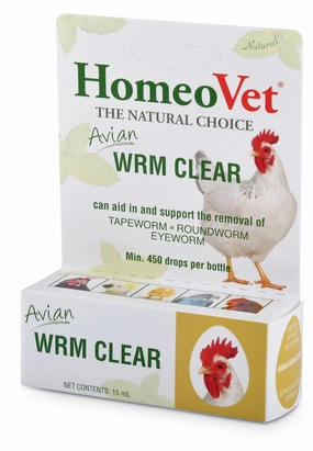 HomeoVet Avian Wrm Clear Poultry Dewormer, 15 mL puppy accessories new puppy gear puppy bed puppy blanket puppy grooming kit
