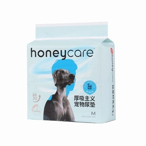 Honeycare Thicker Absorbent Pads M 600mm x 450mm - 40pcs dog training treats training clicker crate training set travel bowl portable water bottle