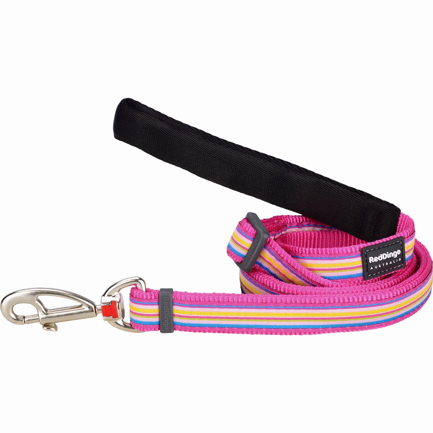 Horizontal Stripes Hot Pink Dog Leash dog leash harness set dog leash clip rope dog leash retractable leash