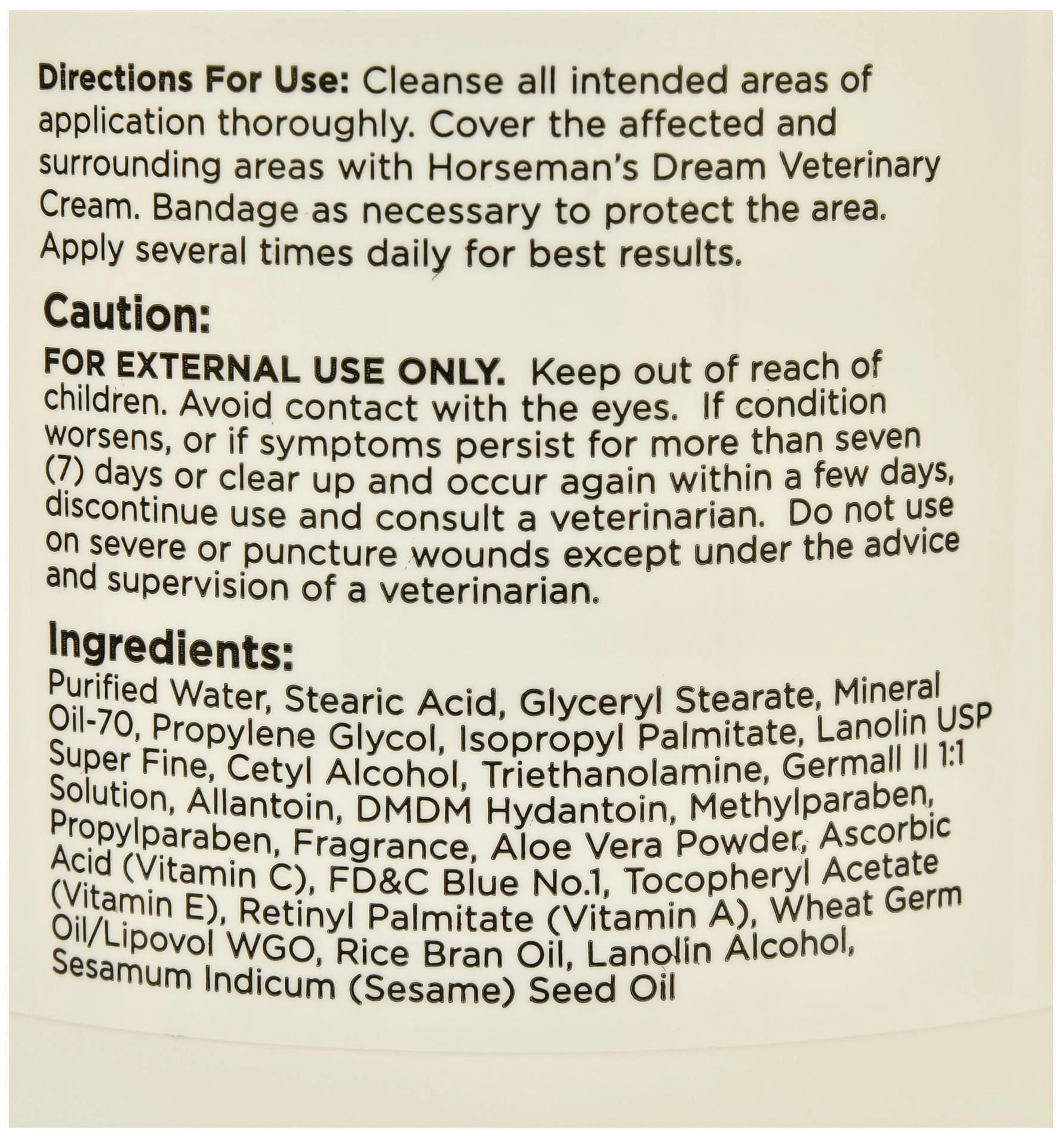 Horseman's Dream Aloe Vera Vet Cream