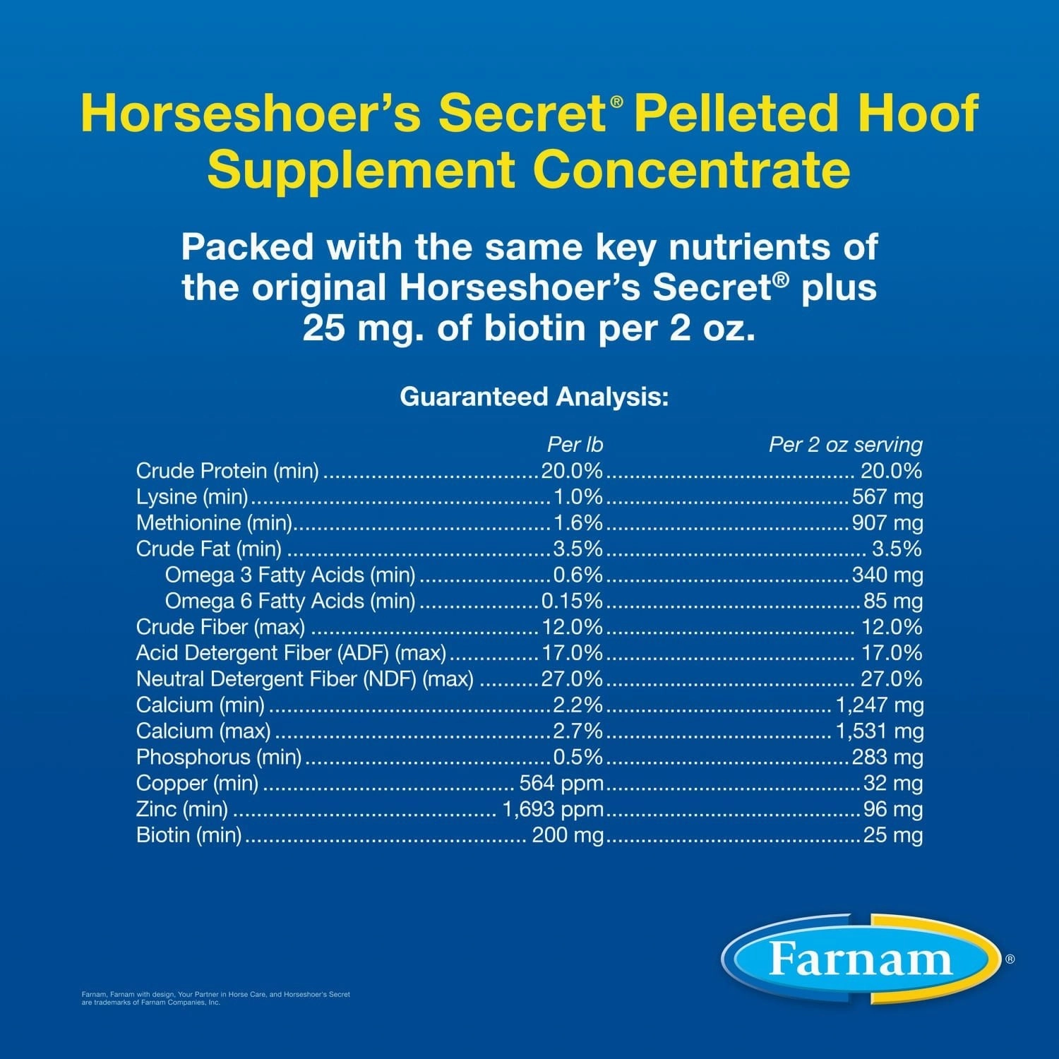 Horseshoer's Secret Pelleted Hoof Supplement