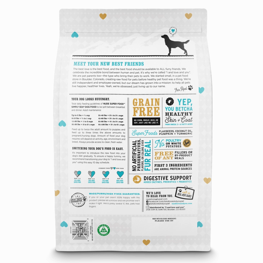 I and Love and You Grain Free Nude Super Food Simply Sea Dry Dog Food
