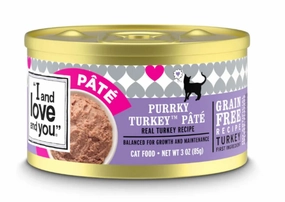I and Love and You Grain Free Purrky Turkey Pate Recipe Canned Cat Food cat calming diffuser cat stress relief anxiety cat treats cat relaxing spray pet mood aid