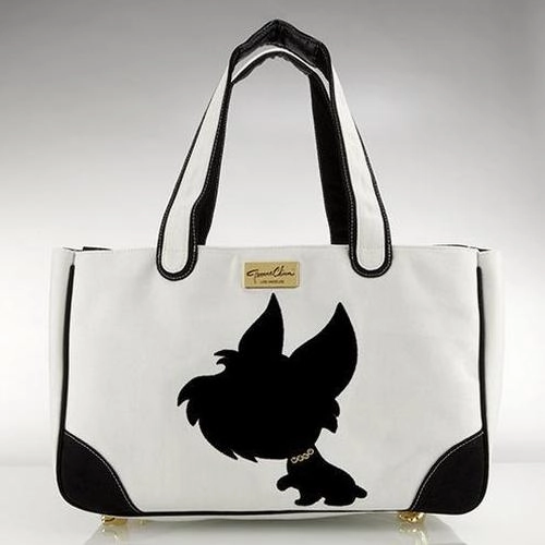 I Love New Yorkie Rescue Me Tote Canvas Dog Carrier White dog bowtie leather collar dog charm dog party wear dog scarf set