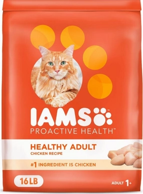 Iams Proactive Health Adult Original with Chicken Dry Cat Food freeze dried dog food raw food for dogs dog freeze meal high protein dog food grain free freeze dog food