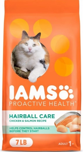 Iams ProActive Health Hairball Care Dry Cat Food freeze dried dog food raw food for dogs dog freeze meal high protein dog food grain free freeze dog food