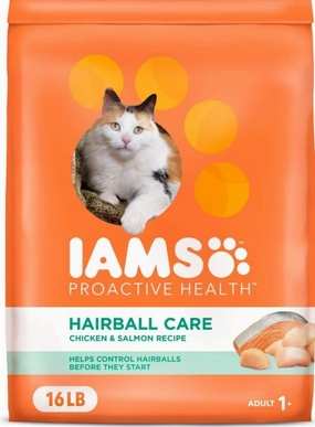 Iams ProActive Health Hairball Care Recipe Dry Cat Food freeze dried dog food raw food for dogs dog freeze meal high protein dog food grain free freeze dog food