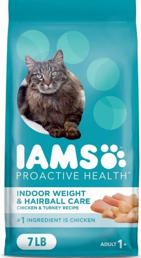 Iams Proactive Health Indoor Weight and Hairball Care Dry Cat Food freeze dried dog food raw food for dogs dog freeze meal high protein dog food grain free freeze dog food