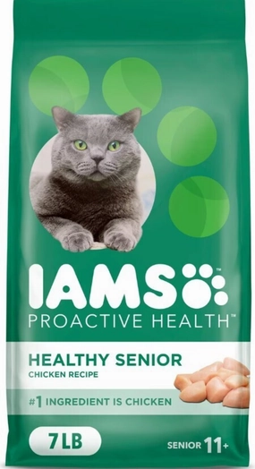 Iams ProActive Health Lively Senior 11  Chicken Recipe Dry Cat Food freeze dried dog food raw food for dogs dog freeze meal high protein dog food grain free freeze dog food