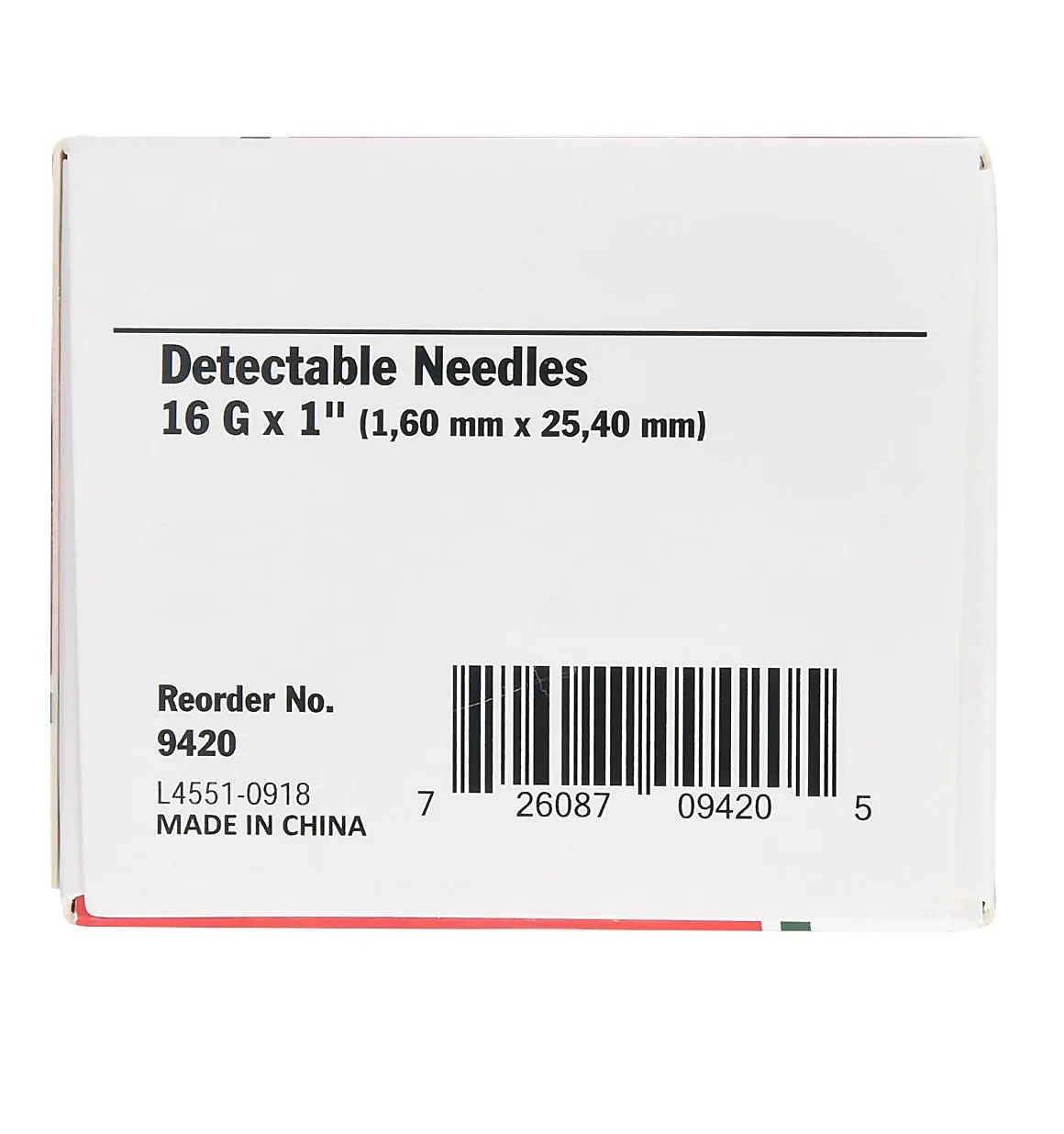 Ideal D3 Detectable Needles, Box of 100