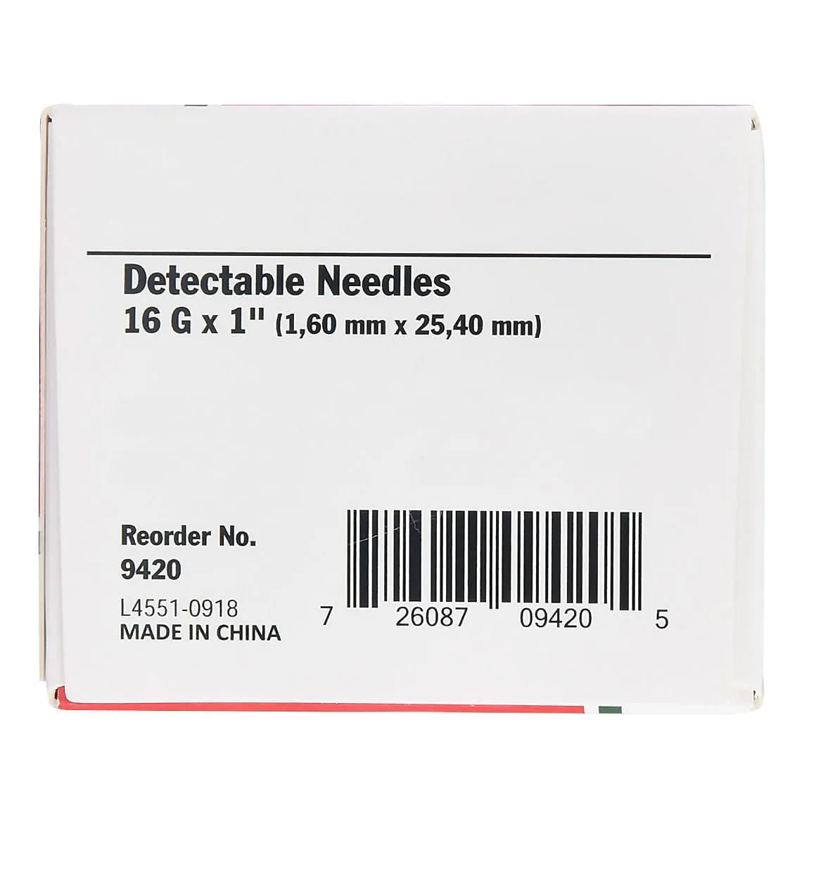 Ideal D3 Detectable Needles, Box of 100