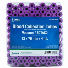 Ideal Blood Collection Vacuum Tubes, Lavender, 4mL, 100 ct chicken supplies backyard chicken coop accessories poultry food chicken vitamins
