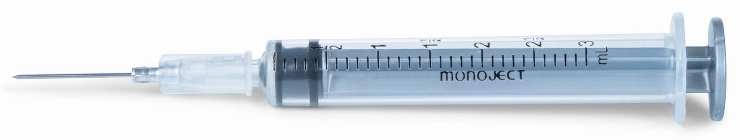 Ideal Luer Slip Syringe/Needle Combo, Box of 100