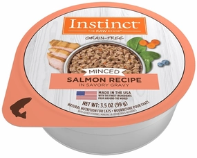 Instinct Adult Grain Free Minced Recipe with Real Salmon Natural Cat food Cups cat calming diffuser cat stress relief anxiety cat treats cat relaxing spray pet mood aid
