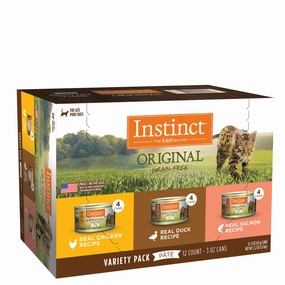 Instinct Grain-Free Recipe Variety Pack Canned Cat Food cat calming diffuser cat stress relief anxiety cat treats cat relaxing spray pet mood aid