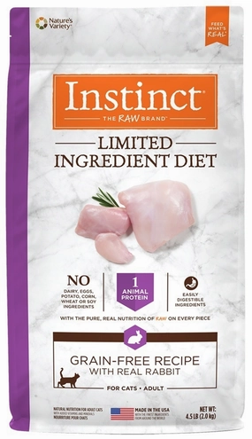Instinct Limited Ingredient Diet Grain-Free Real Rabbit Dry Cat Food freeze dried dog food raw food for dogs dog freeze meal high protein dog food grain free freeze dog food