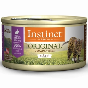 Instinct Original Rabbit Pate Grain-Free Canned Cat Food canned cat food wet cat food grain free cat food cat stew cat food pouch