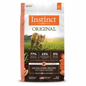 Instinct Original Real Salmon Grain-Free Dry Cat Food kitten food wet kitten food kitten milk kitten treats grain free kitten food