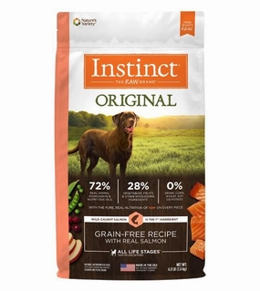 Instinct Original Real Salmon Grain-Free Dry Dog Food 20lb freeze dried dog treats dog freeze snacks raw dog treat dehydrated dog food meat dog snack
